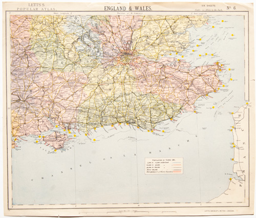 England and Wales (Cornwall, Devon, Dorset, etc.) 1884